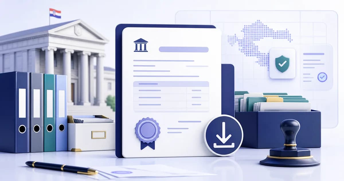 Službeni registarski izvadak i informativni prikaz poslovnog subjekta.
